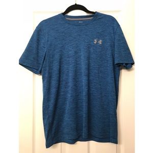 Loose Fit Heat Gear UnderArmour Blue Gym Shirt